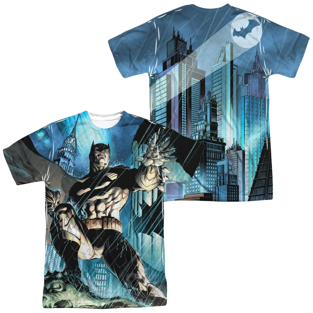 Batman Rainy Rooftop Men's All Over Print T-Shirt Men's All-Over Print T-Shirt Batman   