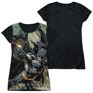 Batman Catch - Juniors Black Back T-Shirt Juniors Black Back T-Shirt Batman   