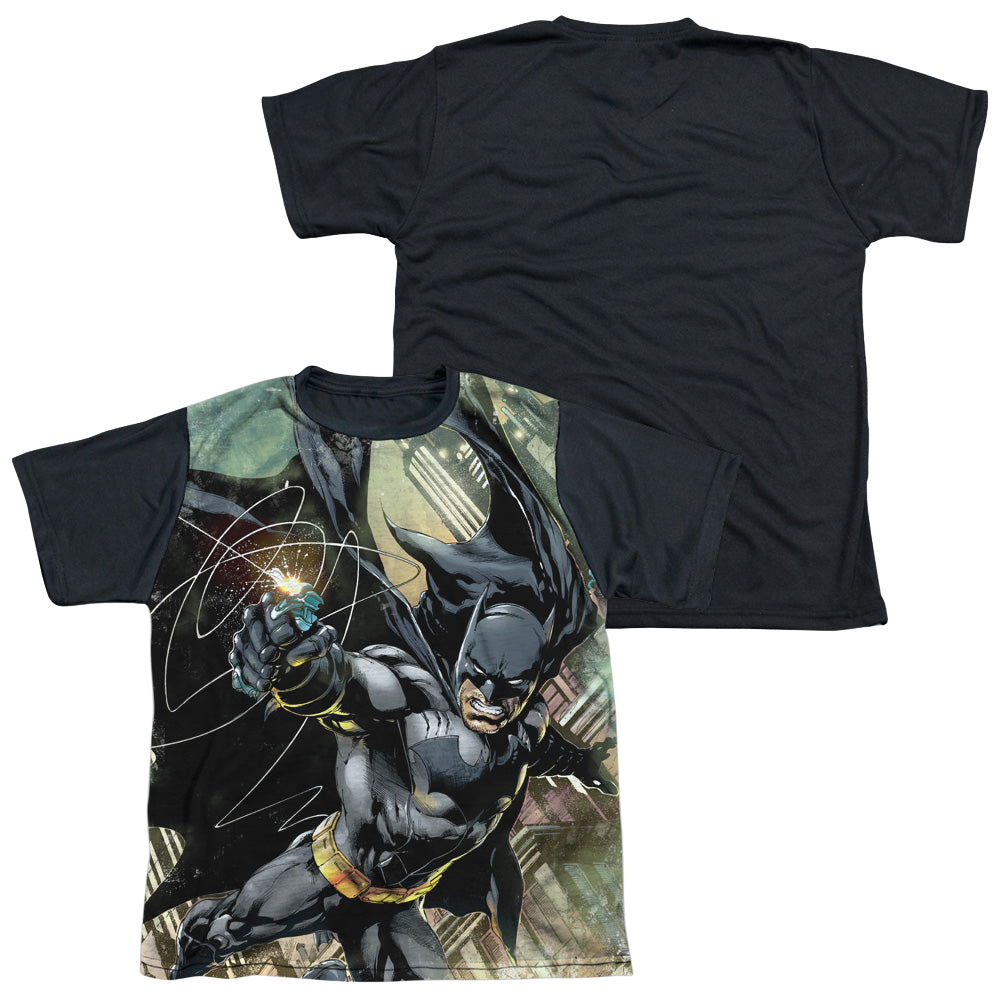 DC Batman Catch - Youth Black Back T-Shirt Youth Black Back T-Shirt (Ages 8-12) Batman   