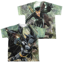 DC Batman Catch (Front/Back Print) - Youth All-Over Print T-Shirt Youth All-Over Print T-Shirt (Ages 8-12) Batman   