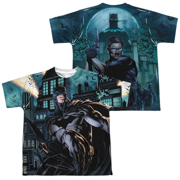 DC Batman Coming For You (Front/Back Print) - Youth All-Over Print T-Shirt Youth All-Over Print T-Shirt (Ages 8-12) Batman   