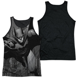 Batman Grey Race Men's Black Back Tank Men's Black Back Tank Batman   