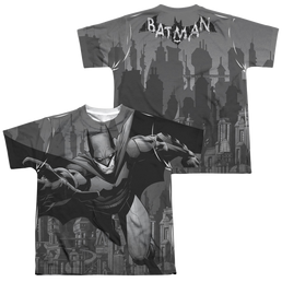 DC Batman Grey Race (Front/Back Print) - Youth All-Over Print T-Shirt Youth All-Over Print T-Shirt (Ages 8-12) Batman   