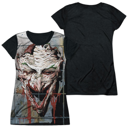 Batman Smile - Juniors Black Back T-Shirt Juniors Black Back T-Shirt Joker   