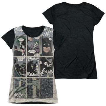 Batman Last Laugh - Juniors Black Back T-Shirt Juniors Black Back T-Shirt Batman   