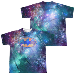 DC Batman Galaxy Symbol (Front/Back Print) - Youth All-Over Print T-Shirt Youth All-Over Print T-Shirt (Ages 8-12) Batman   