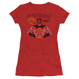 Batman Ready For Action - Juniors T-Shirt Juniors T-Shirt Batman   