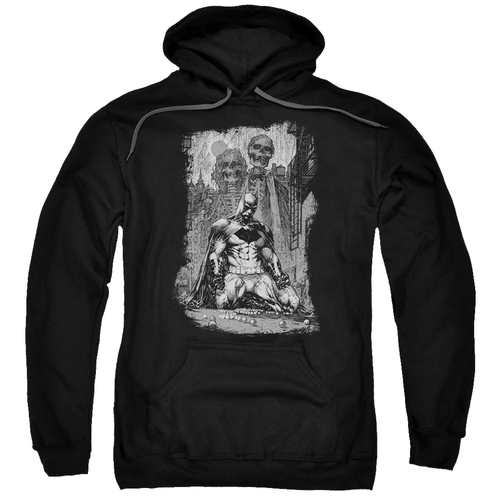 Batman Sketchy Shadows - Pullover Hoodie Pullover Hoodie Batman   