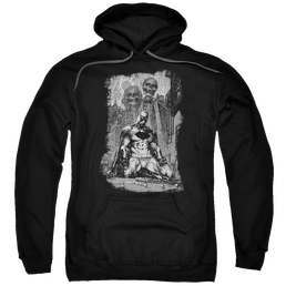 Batman Sketchy Shadows - Pullover Hoodie Pullover Hoodie Batman   