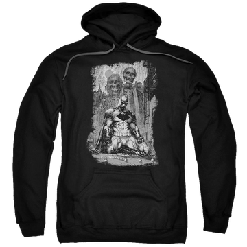 Batman Sketchy Shadows - Pullover Hoodie Pullover Hoodie Batman   