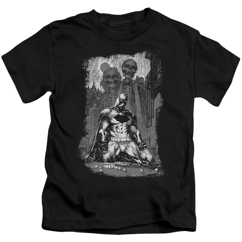 DC Batman Sketchy Shadows - Kid's T-Shirt Kid's T-Shirt (Ages 4-7) Batman   