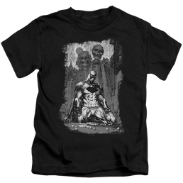 DC Batman Sketchy Shadows - Kid's T-Shirt Kid's T-Shirt (Ages 4-7) Batman   