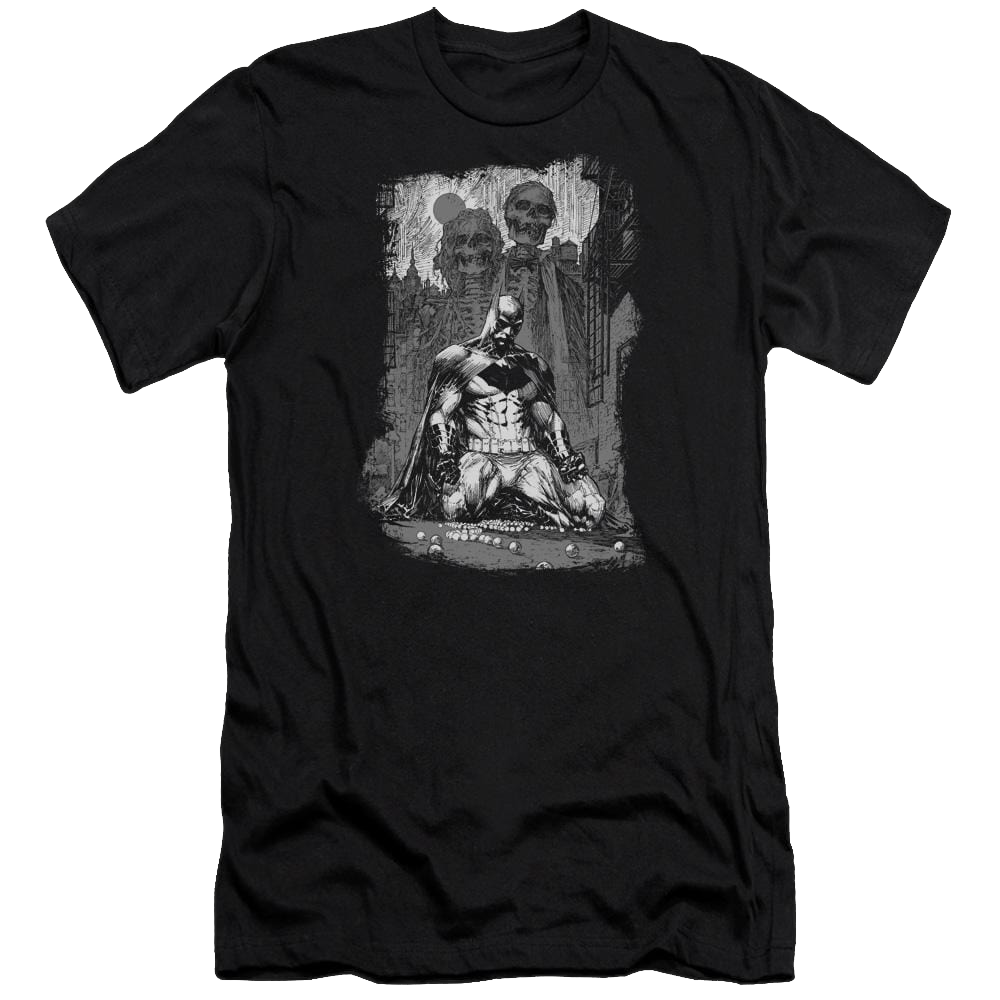 Batman Sketchy Shadows - Men's Premium Slim Fit T-Shirt Men's Premium Slim Fit T-Shirt Batman   