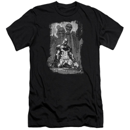 Batman Sketchy Shadows - Men's Premium Slim Fit T-Shirt Men's Premium Slim Fit T-Shirt Batman   