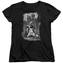 Batman Sketchy Shadows - Women's T-Shirt Women's T-Shirt Batman   