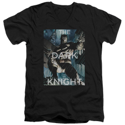 Batman Fighting The Storm - Men's V-Neck T-Shirt Men's V-Neck T-Shirt Batman   