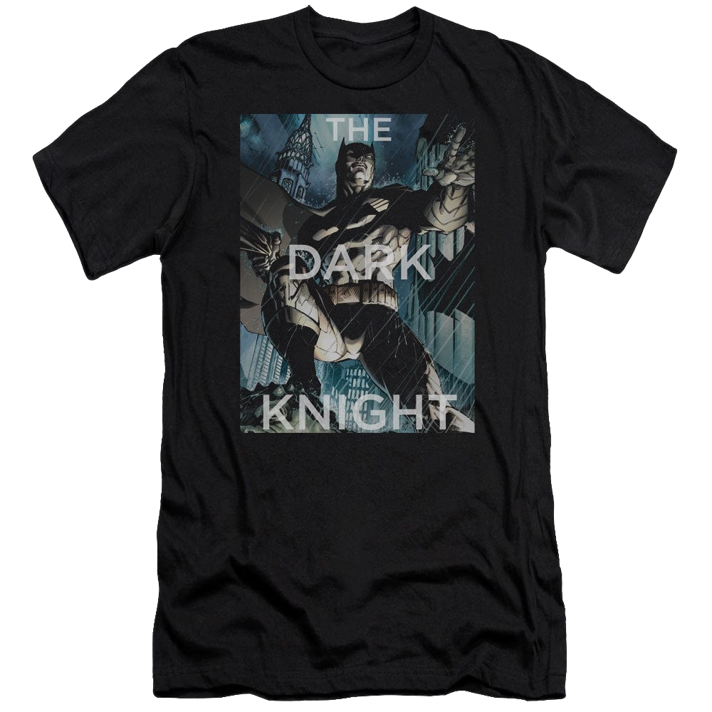 DC Batman Fighting The Storm - Men's Premium Slim Fit T-Shirt Men's Premium Slim Fit T-Shirt Batman   