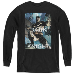 Dc Batman Fighting The Storm - Youth Long Sleeve T-Shirt Youth Long Sleeve T-Shirt Batman   