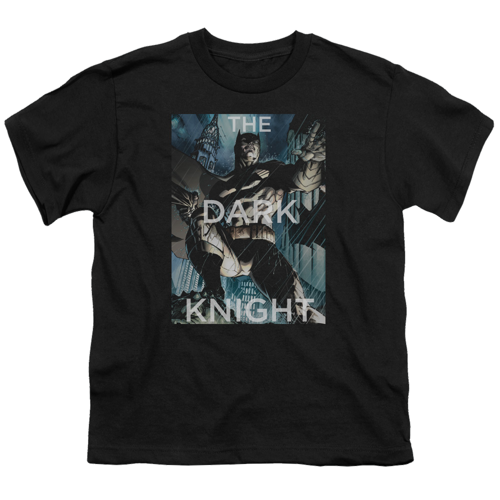 DC Batman Fighting The Storm - Youth T-Shirt Youth T-Shirt (Ages 8-12) Batman   