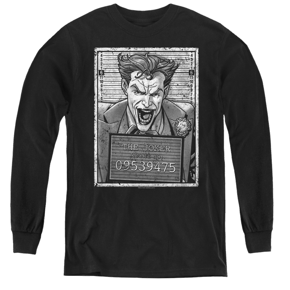 Joker, The Joker Inmate - Youth Long Sleeve T-Shirt Youth Long Sleeve T-Shirt Joker   