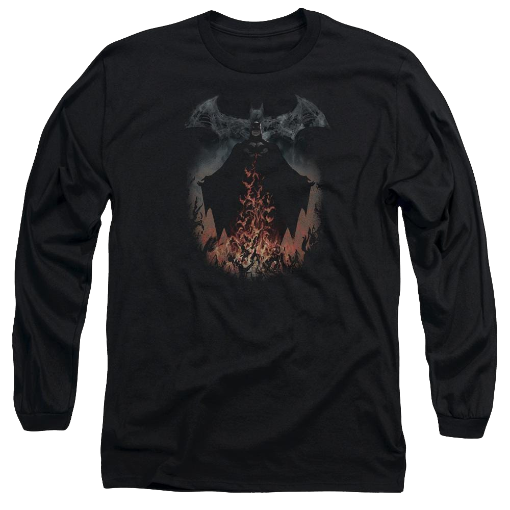 Batman Smoke & Fire - Men's Long Sleeve T-Shirt Men's Long Sleeve T-Shirt Batman   