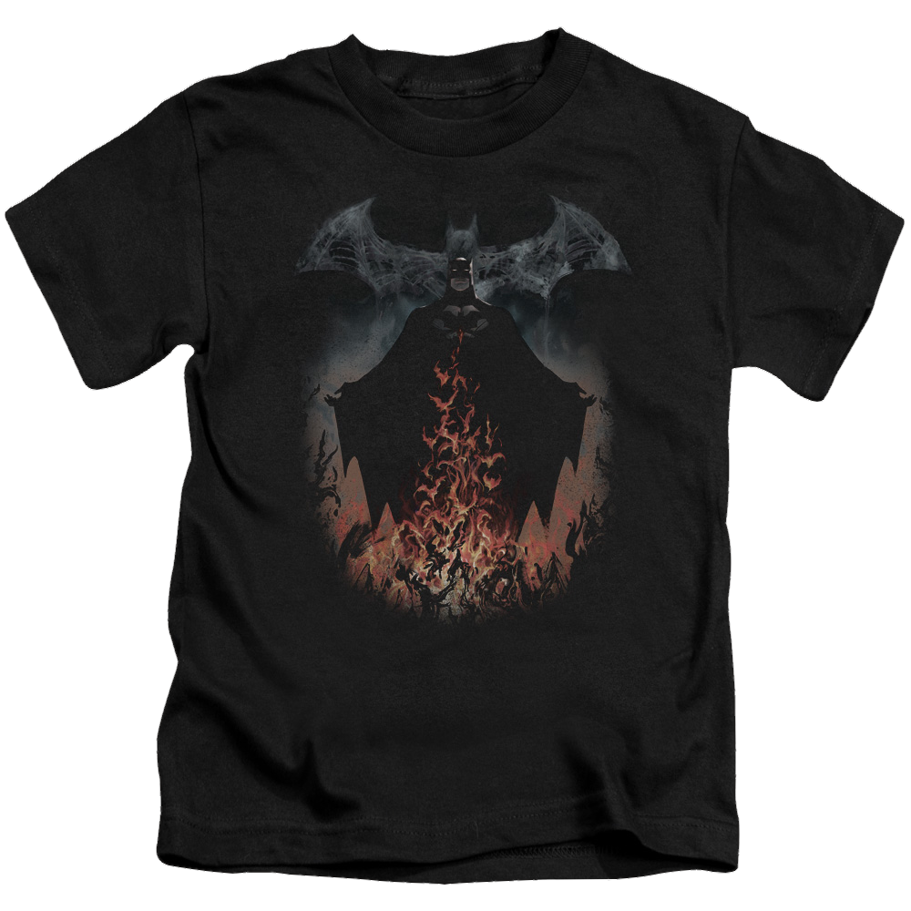 DC Batman Smoke & Fire - Kid's T-Shirt Kid's T-Shirt (Ages 4-7) Batman   