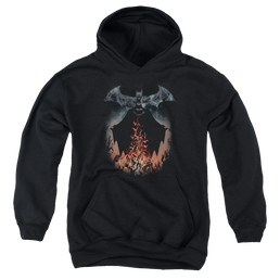 DC Batman Smoke & Fire - Youth Hoodie Youth Hoodie (Ages 8-12) Batman   
