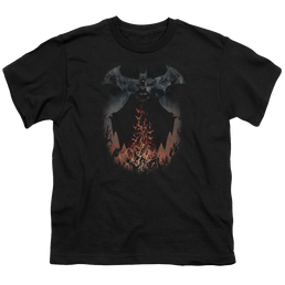 DC Batman Smoke & Fire - Youth T-Shirt Youth T-Shirt (Ages 8-12) Batman   