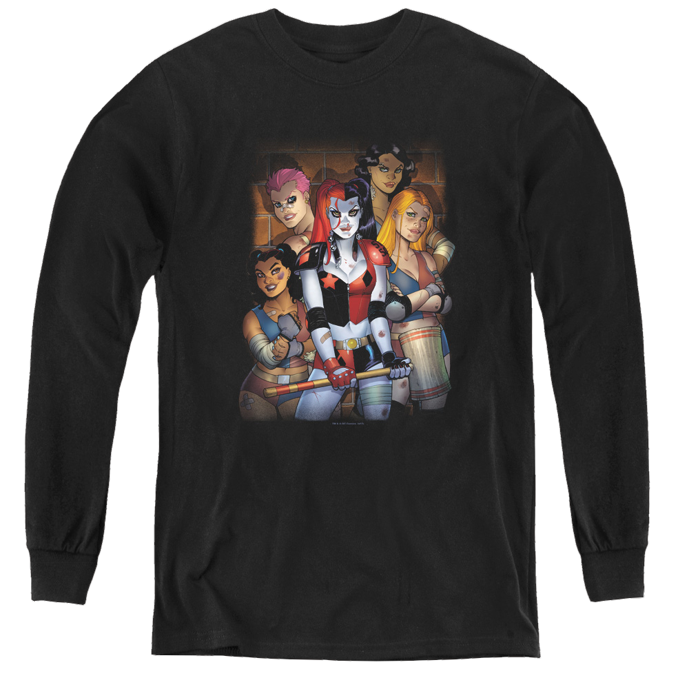 Harley Quinn Bad Girls - Youth Long Sleeve T-Shirt Youth Long Sleeve T-Shirt Harley Quinn   