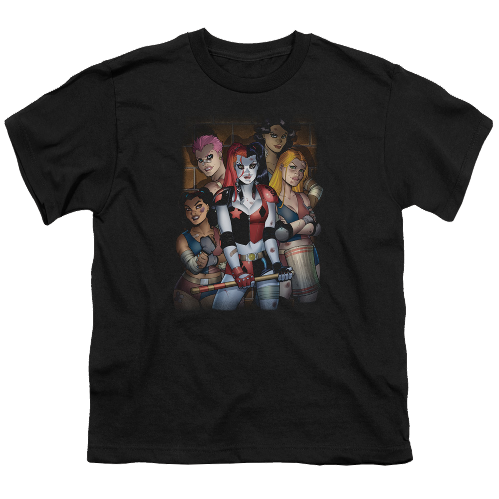 Harley Quinn Bad Girls - Youth T-Shirt Youth T-Shirt (Ages 8-12) Harley Quinn   