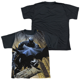DC Batman In Shadow - Youth Black Back T-Shirt Youth Black Back T-Shirt (Ages 8-12) Batman   