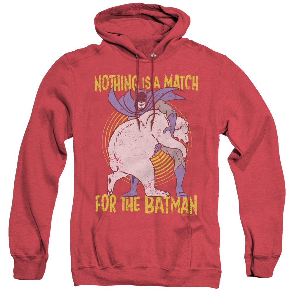 Dc Batman Bear Wrastling - Heather Pullover Hoodie Heather Pullover Hoodie Batman   