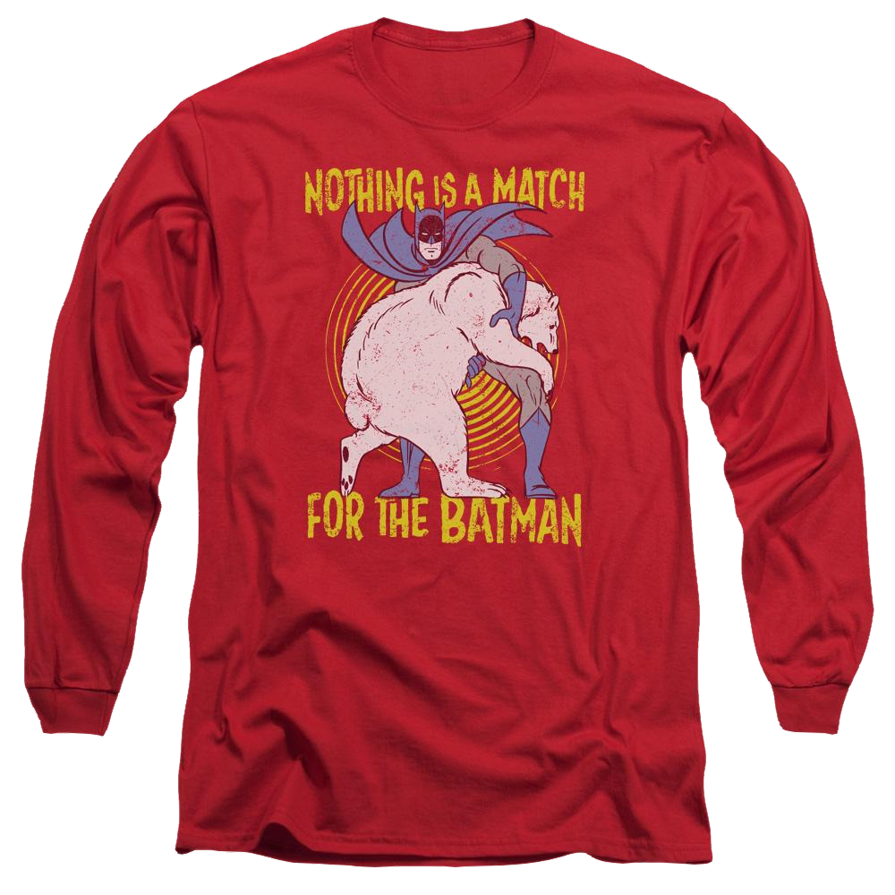 Batman Bear Wrastling - Men's Long Sleeve T-Shirt Men's Long Sleeve T-Shirt Batman   