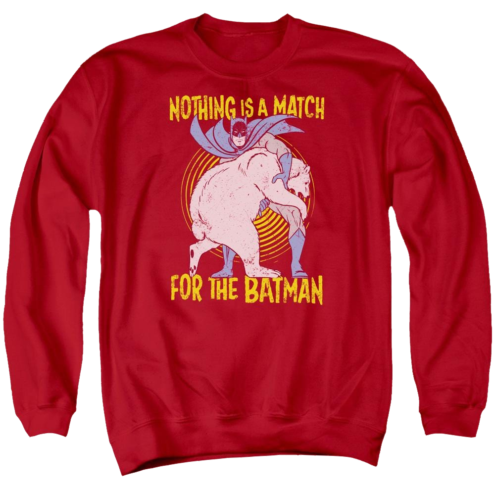 Batman Bear Wrastling - Men's Crewneck Sweatshirt Men's Crewneck Sweatshirt Batman   
