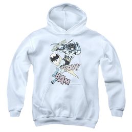 Dc Batman Halftone Swing - Youth Hoodie Youth Hoodie (Ages 8-12) Batman   