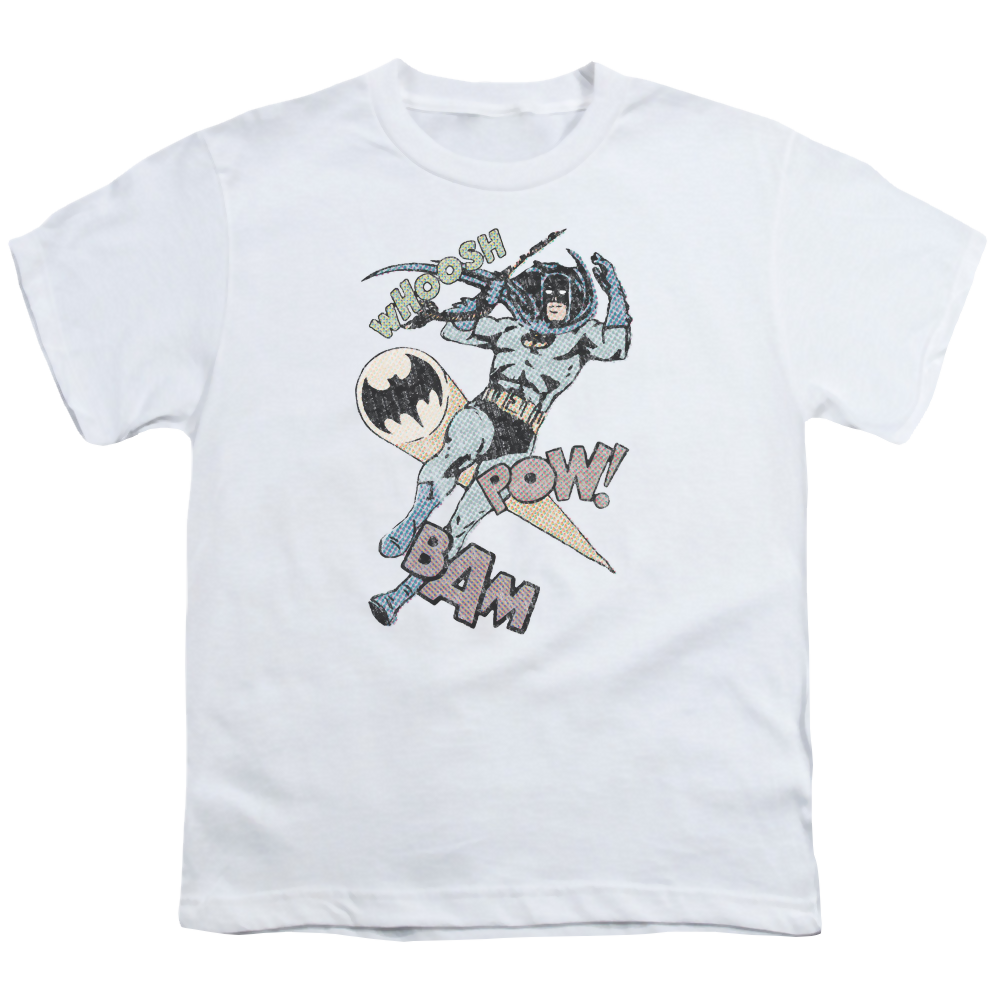 DC Batman Halftone Swing - Youth T-Shirt Youth T-Shirt (Ages 8-12) Batman   