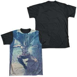 Batman Skyscrapers - Men's Black Back T-Shirt Men's Black Back T-Shirt Batman   