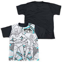 DC Batman Gaudy Bat - Youth Black Back T-Shirt Youth Black Back T-Shirt (Ages 8-12) Batman   