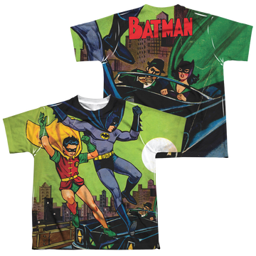 DC Batman Getaway (Front/Back Print) - Youth All-Over Print T-Shirt Youth All-Over Print T-Shirt (Ages 8-12) Batman   