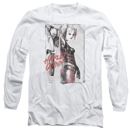 Batman Ink Wash Harley - Men's Long Sleeve T-Shirt Men's Long Sleeve T-Shirt Harley Quinn   