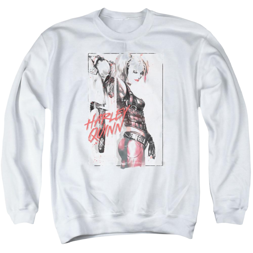 Batman Ink Wash Harley - Men's Crewneck Sweatshirt Men's Crewneck Sweatshirt Harley Quinn   