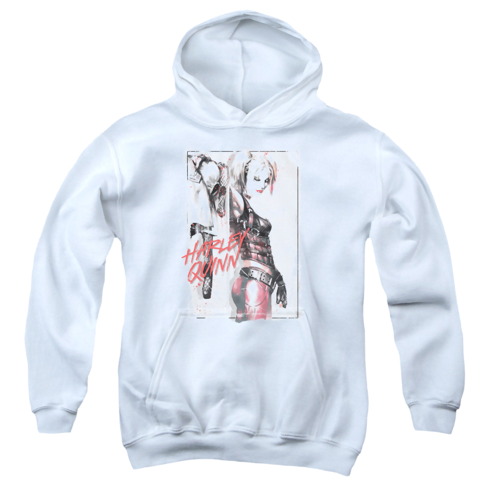 Harley Quinn Ink Wash Harley - Youth Hoodie Youth Hoodie (Ages 8-12) Harley Quinn   