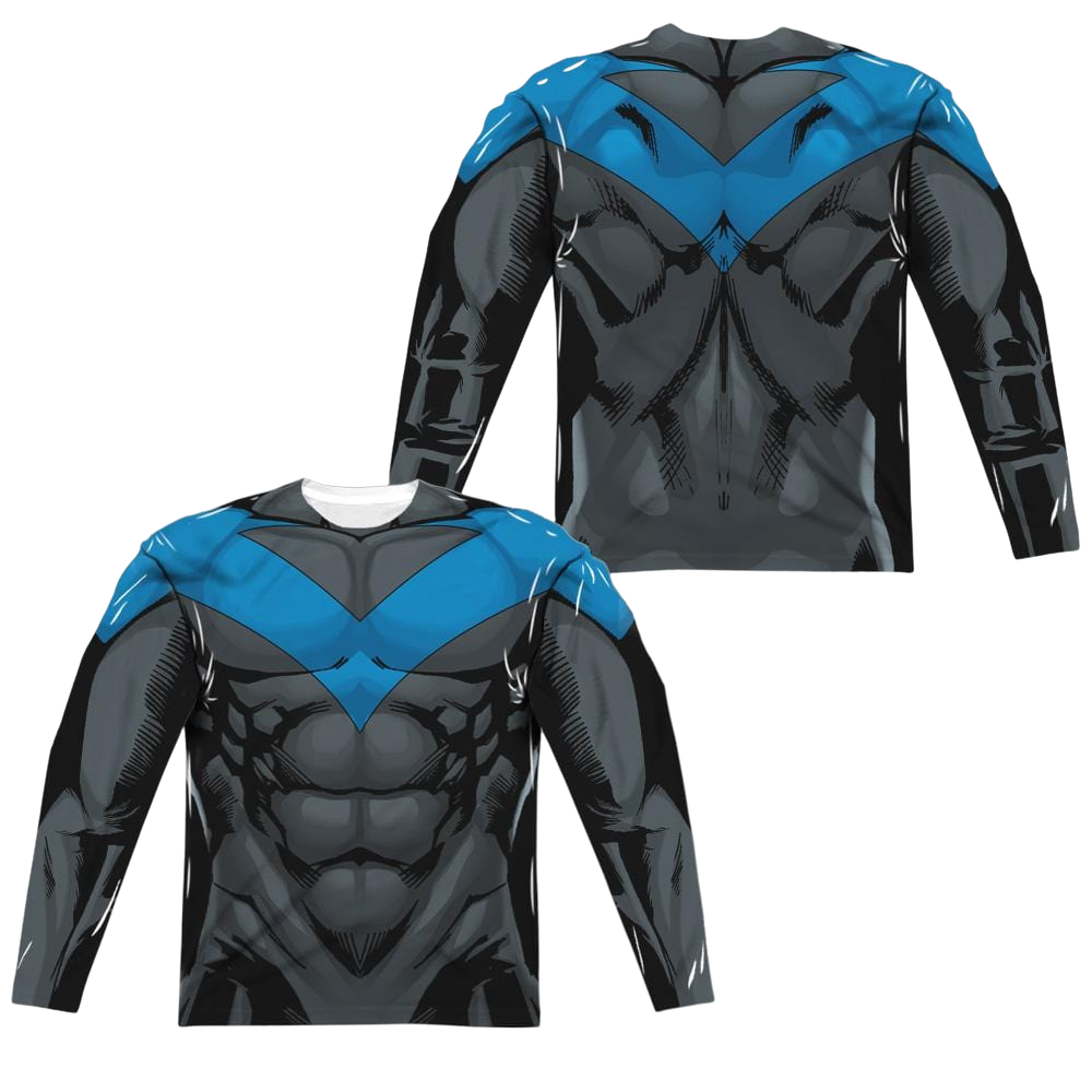 Batman Nightwing Blue Uniform Men's All-Over Print T-Shirt Men's All-Over Print Long Sleeve Nightwing   