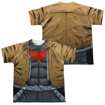 DC Comics More DC Characters Red Hood Uniform youth all-over print t-shirt for ages 8 to 12