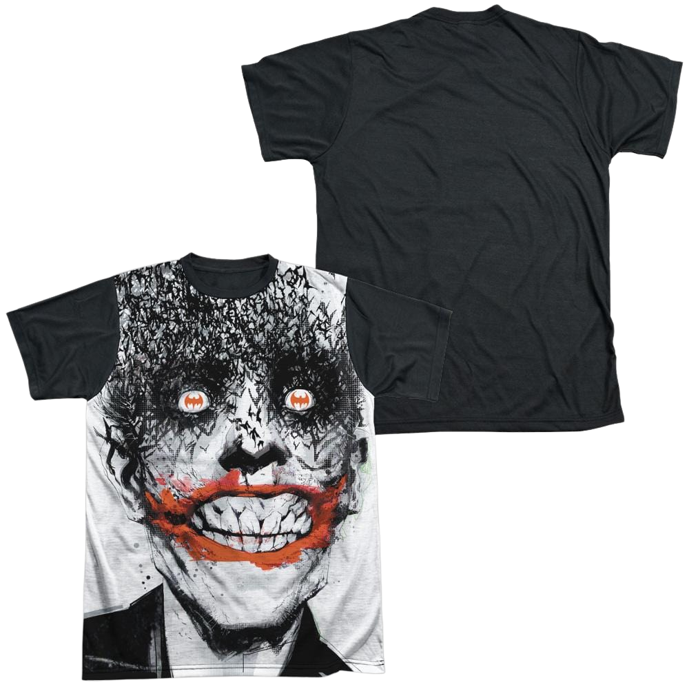 Batman Bats On The Brain - Men's Black Back T-Shirt Men's Black Back T-Shirt Joker   
