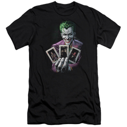 Batman 3 Of A Kind - Men's Premium Slim Fit T-Shirt Men's Premium Slim Fit T-Shirt Joker   