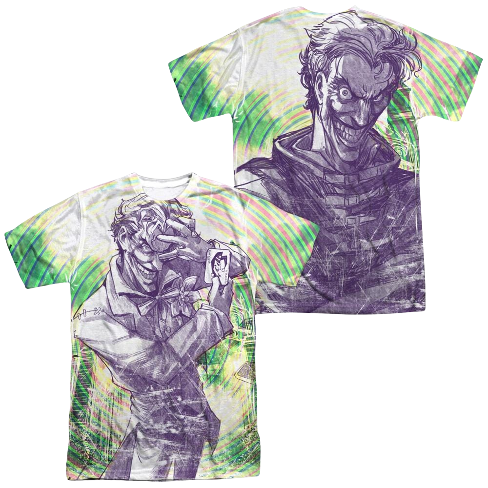 Batman Mad Mad Swirl Men's All Over Print T-Shirt Men's All-Over Print T-Shirt Joker   