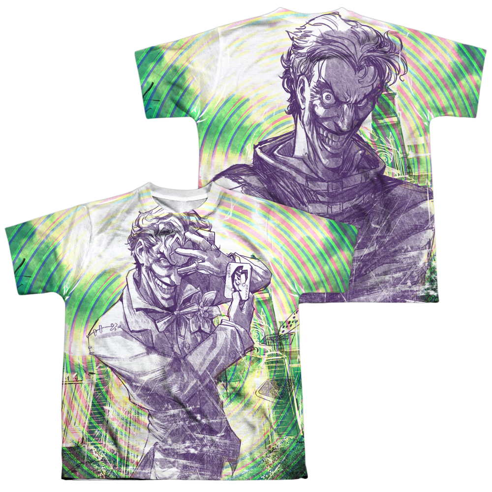 Joker, The Mad Mad Swirl (Front/Back Print) - Youth All-Over Print T-Shirt Youth All-Over Print T-Shirt (Ages 8-12) Joker   
