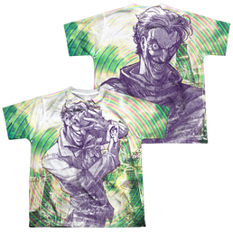 Joker, The Mad Mad Swirl (Front/Back Print) - Youth All-Over Print T-Shirt Youth All-Over Print T-Shirt (Ages 8-12) Joker   