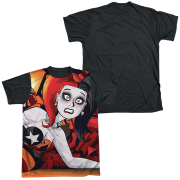 Harley Quinn Batman Harley Cooke Cover men's black back t-shirt